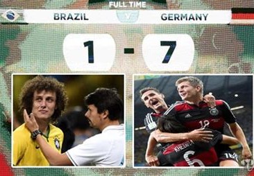 巴西vs德国7比1多少倍