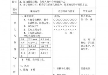 九年级体育教案下学期