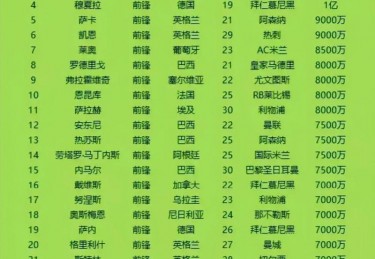 2023年度足球球星排名工作总结